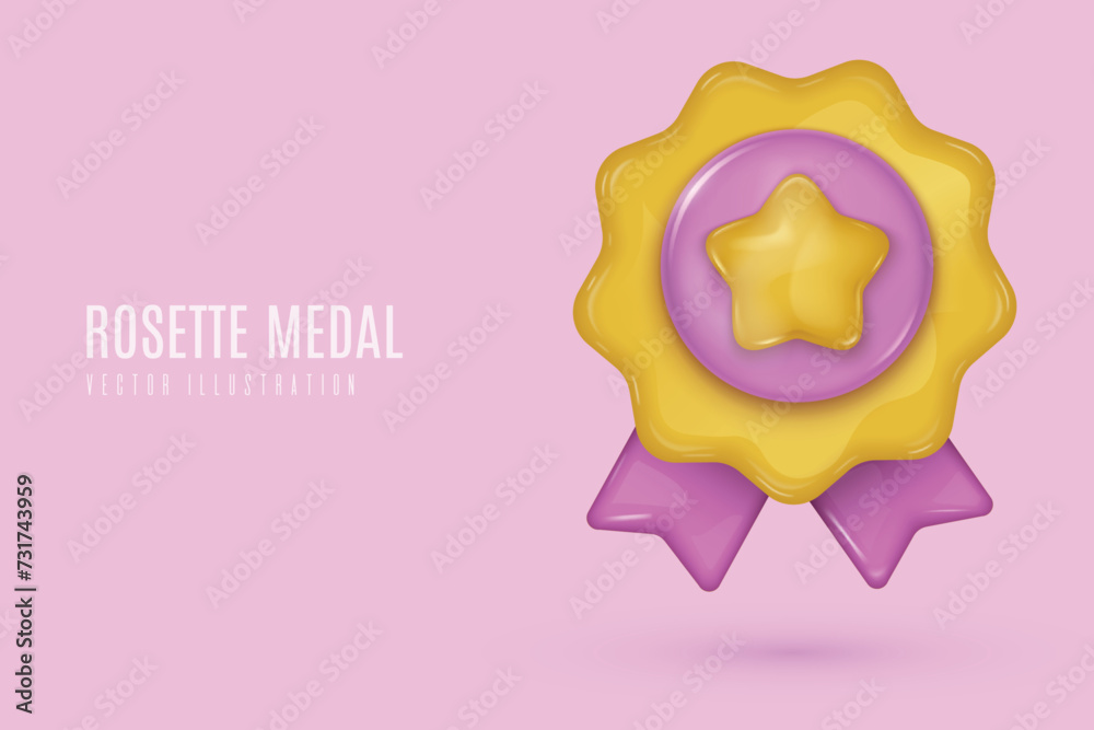 A cheerful golden medal in cartoonish 3D style, radiating the brightness and joy of victory. A cheerful golden medal in cartoonish 3D style, radiating the brightness and joy of victory.