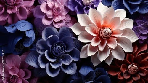 Art flowers pattern digital paper seamless pattern design © Ghulam Nabi