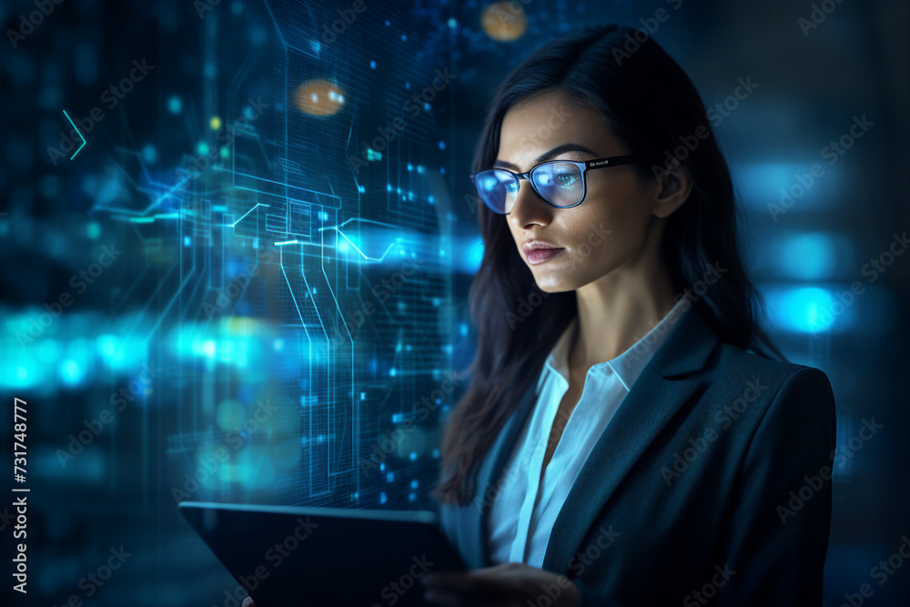 Experienced hacker in action breaking software protection server code Generative Ai image pic Experienced hacker in action breaking software protection server code Generative Ai image pic