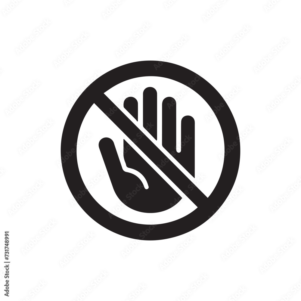 Stop sign icon 