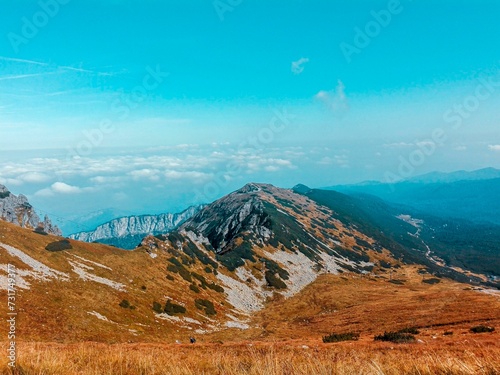 View of the mountains in the distance