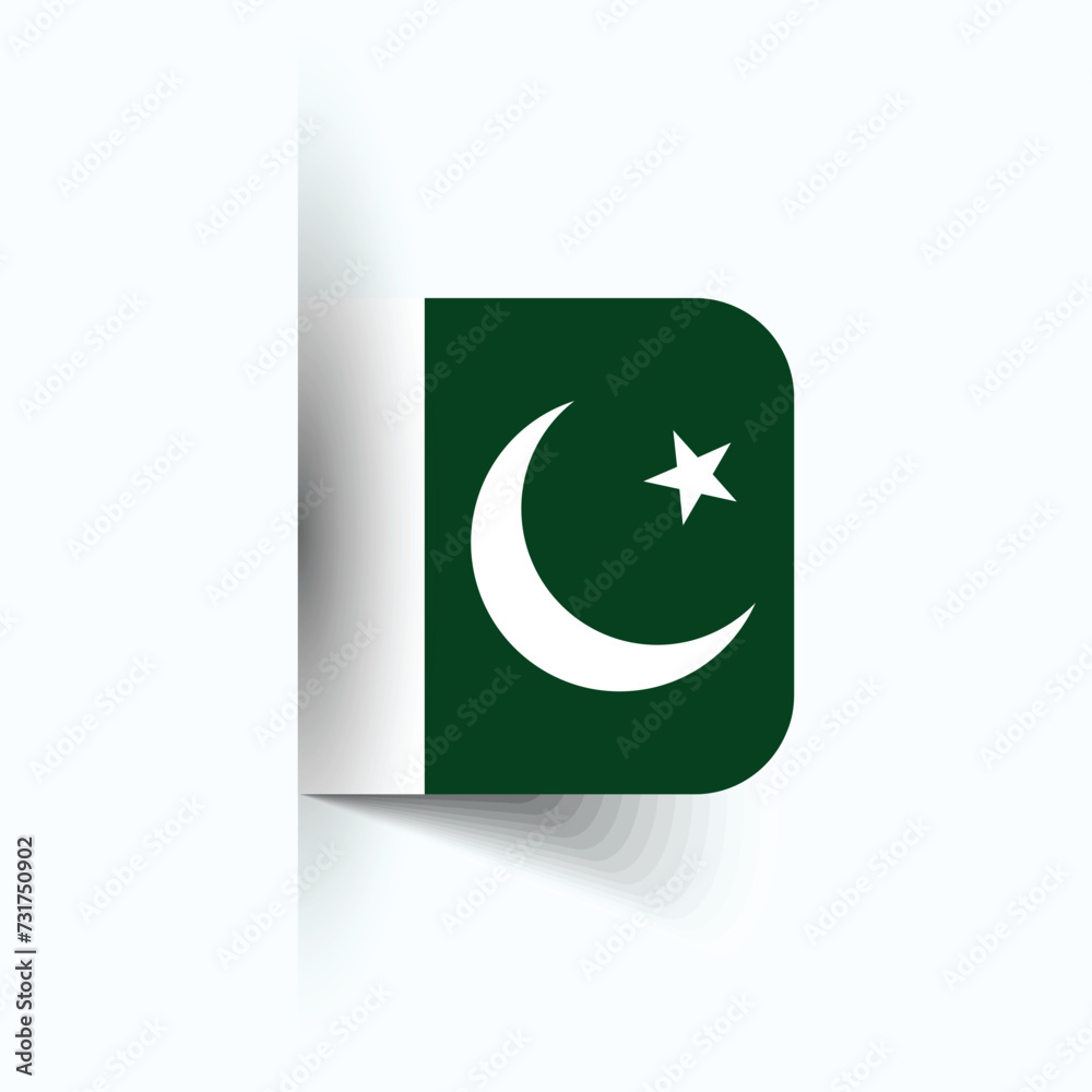 Pakistan national flag, Pakistan National Day, EPS10. Pakistan flag vector icon Pakistan national flag, Pakistan National Day, EPS10. Pakistan flag vector icon