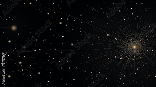 matrix BLACK meteor and darkness pattern © benjawan