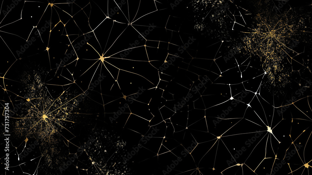 Fototapeta premium matrix BLACK meteor and darkness pattern