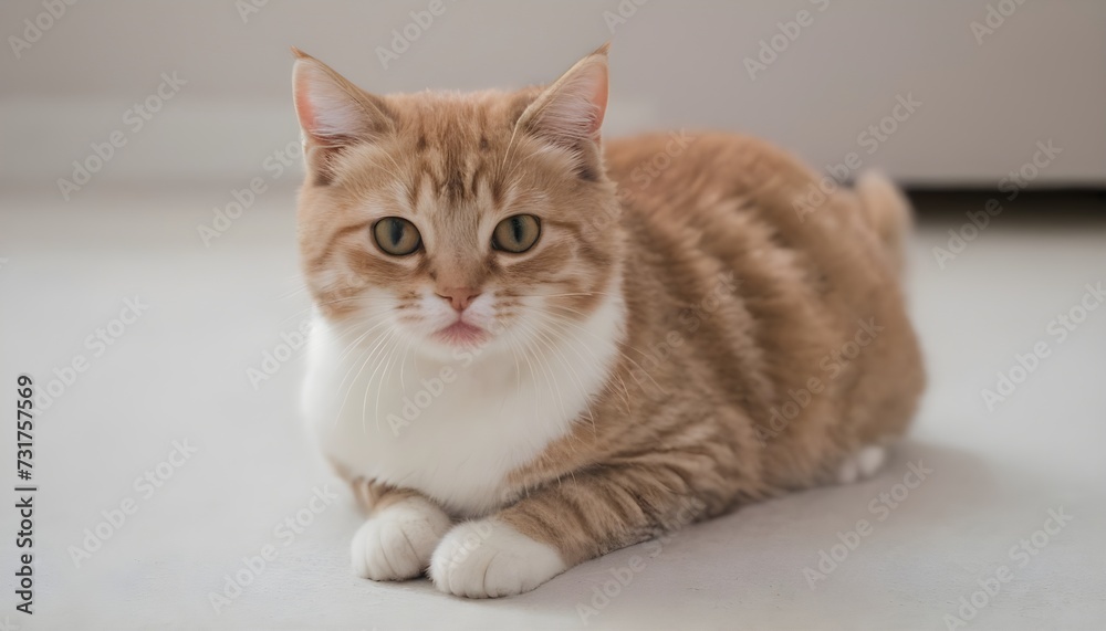 portrait of a cat - cute cat looks into the camera