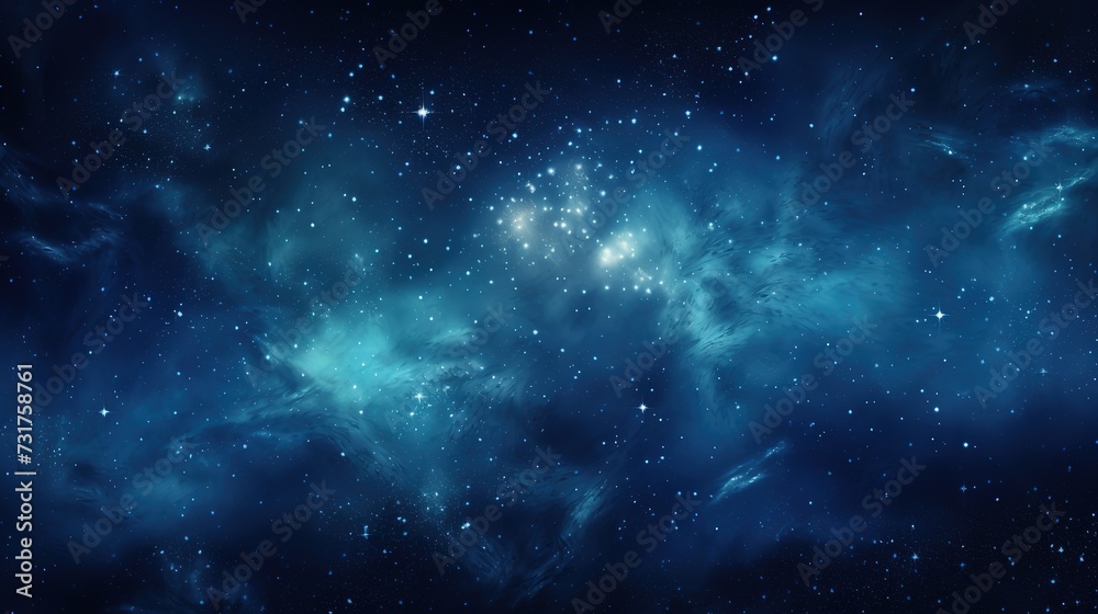 Landscape showing trees against a magical, starry night sky full of stars Landscape showing trees against a magical, starry night sky full of stars