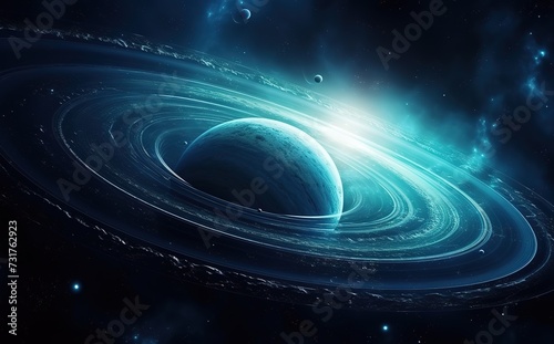 Outer Space With Planets Background