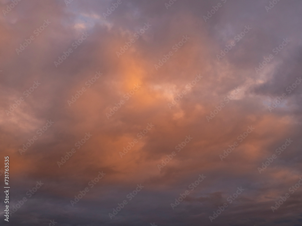 colorful sunset clouds