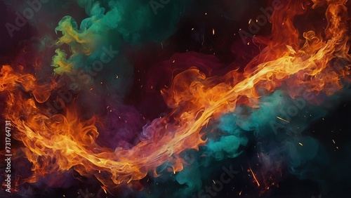 Digital Art: Amazing 3D Smoke Colors in Beautiful Illustrations