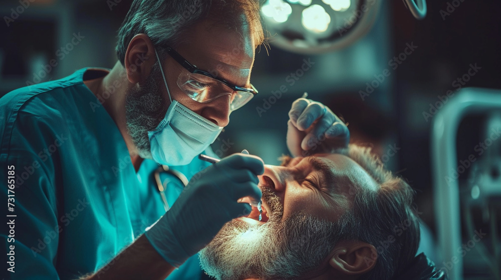 Fototapeta premium doctor operating on a patient