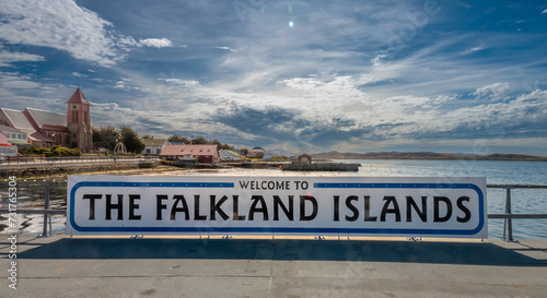Welcome to the Flakland Islands, Stanley, Falkland Islands (Islas Malvinas), UK