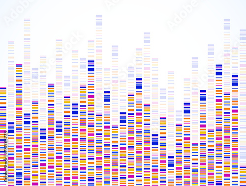 Dna test infographic. Dna test, barcoding, genome map. Graphic concept for your design