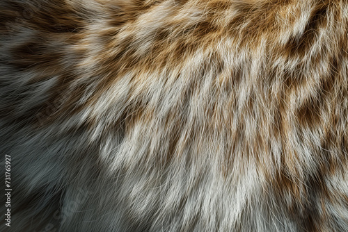 Detailed brown and white fur texture
