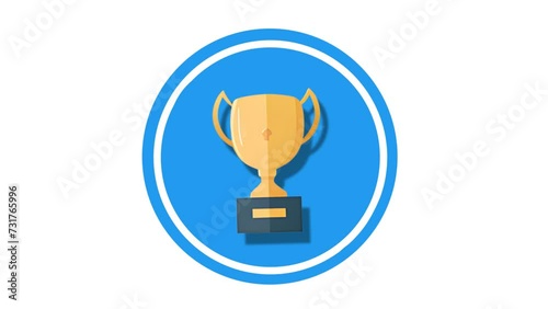 Award Icon of nice animated for your videos easy to use with Transparent Background