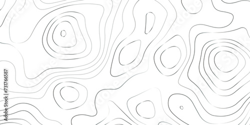 Abstract background of the topographic contours map with geographic line map design .Modern design with white background wavy pattern design. Background for desktop, topology, digital art .