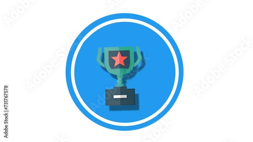 Award Icon of nice animated for your videos easy to use with Transparent Background