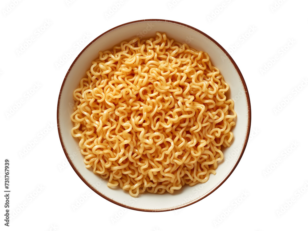 Bowl of noodles isolated on transparent or white background, png Bowl of noodles isolated on transparent or white background, png