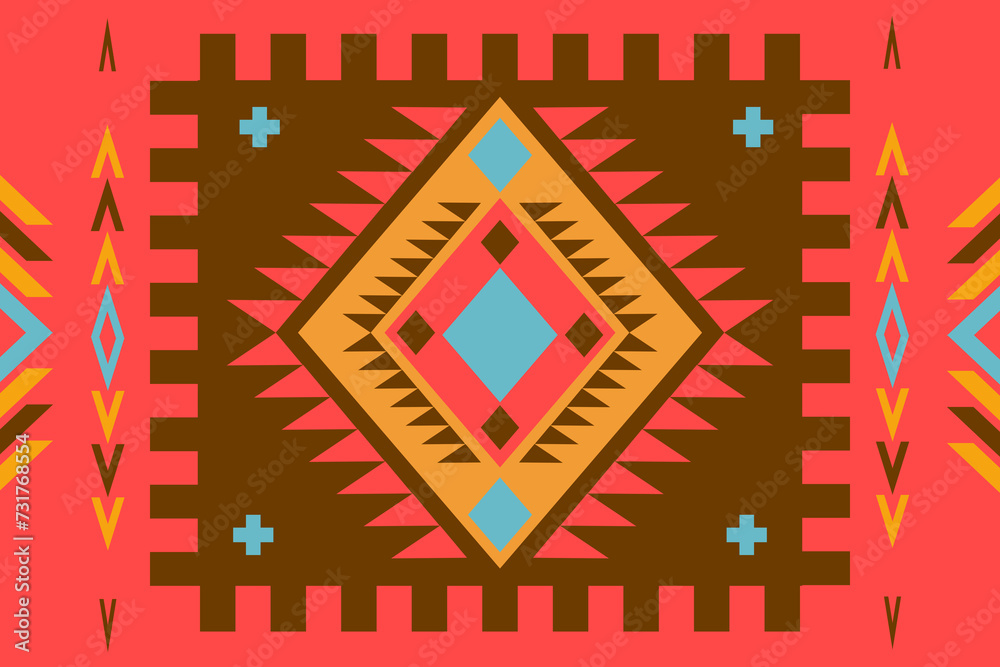 Ethnic abstract ikat art. Seamless pattern in tribal, folk embroidery, and Mexican style TRADITIONAL INDIAN . Ethnic abstract ikat art. Seamless pattern in tribal, folk embroidery, and Mexican style TRADITIONAL INDIAN .