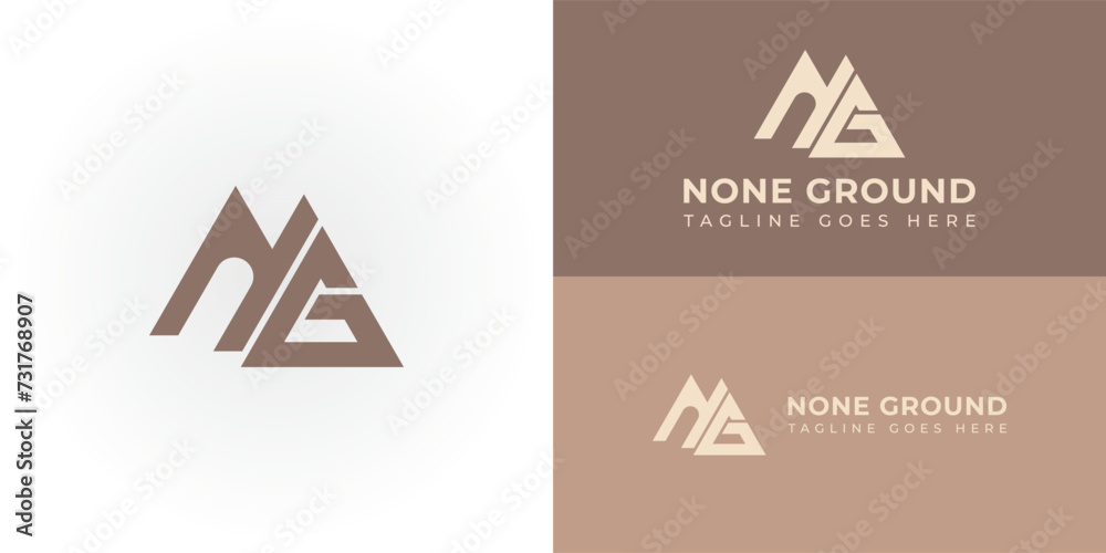 Abstract initial letter NG or GN logo in brown gold color isolated in white and gold backgrounds applied for mining company logo also suitable for the brands or companies have initial name GN or NG. Abstract initial letter NG or GN logo in brown gold color isolated in white and gold backgrounds applied for mining company logo also suitable for the brands or companies have initial name GN or NG.