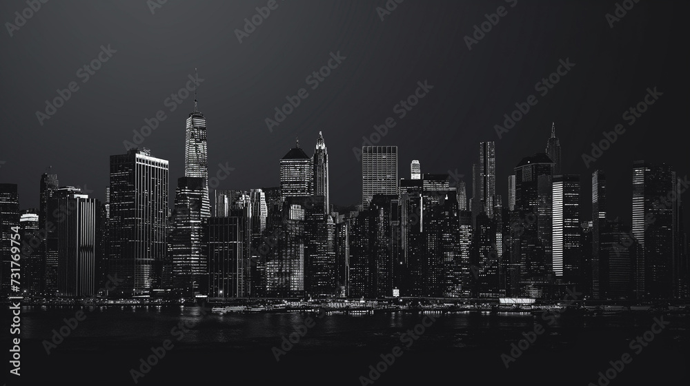 abstract city skyline