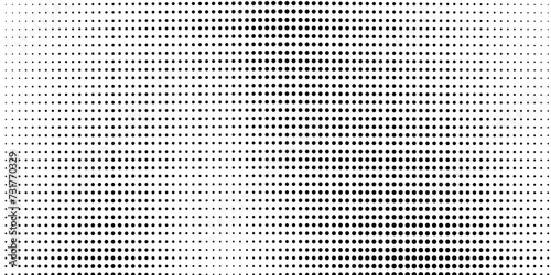 Halftone gradient. Dotted gradient, smooth dots spraying and halftones dot background seamless horizontal geometric pattern vector template set. photo