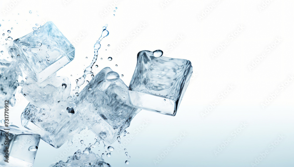 Ice Cubes Splashing - Cool Refreshing Crystals With Water Drops. Refreshing ice cubes and liquid or water fall or fly through the picture. Ice cubes in motion. Ice cubes being poured into a drink. Ice Cubes Splashing - Cool Refreshing Crystals With Water Drops. Refreshing ice cubes and liquid or water fall or fly through the picture. Ice cubes in motion. Ice cubes being poured into a drink.