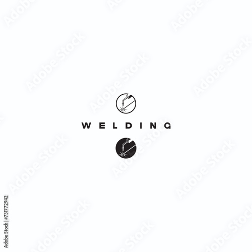 
illustration consisting of the image of the weld bead in the form of a symbol or logo