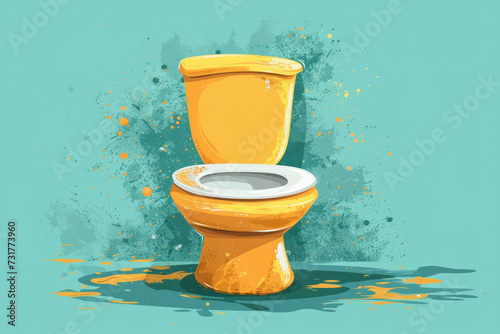 Diarrhea: Loose or watery stools are a hallmark symptom of gastroenteritis photo