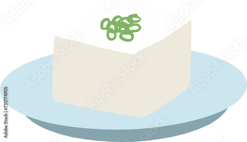 Tofu illustration material
