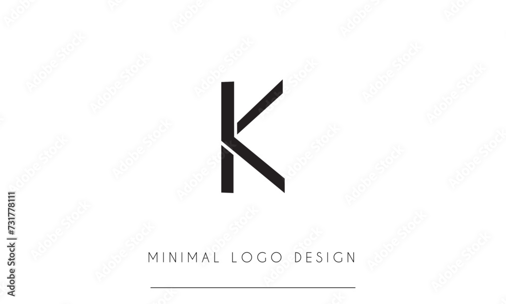 KL or LK Minimal Logo Design Vector Art Illustration KL or LK Minimal Logo Design Vector Art Illustration