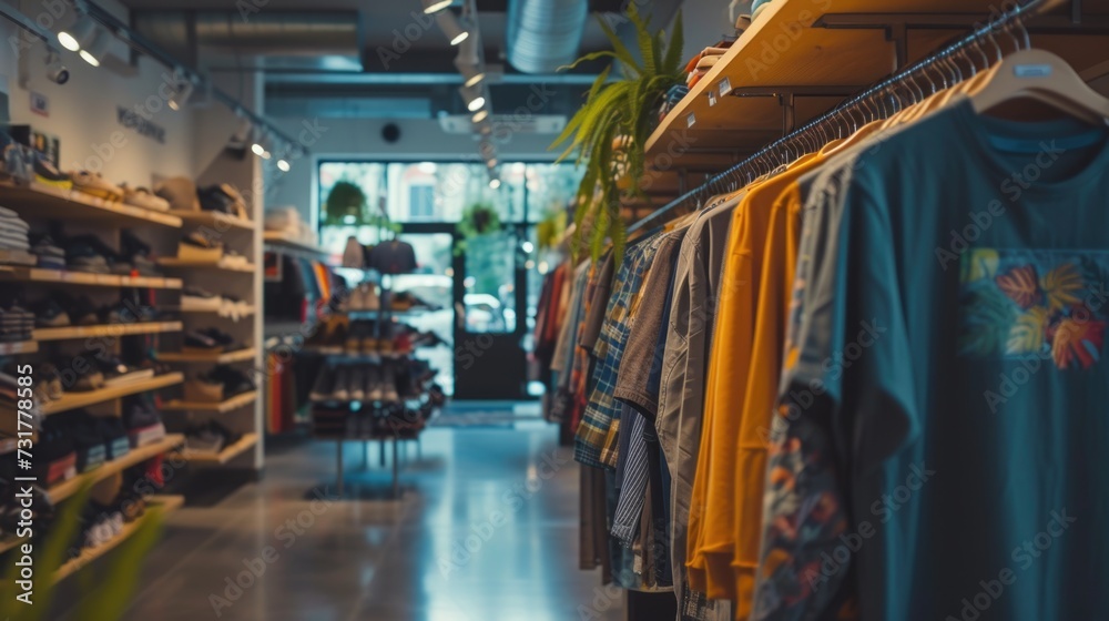 Fototapeta premium Clothing store