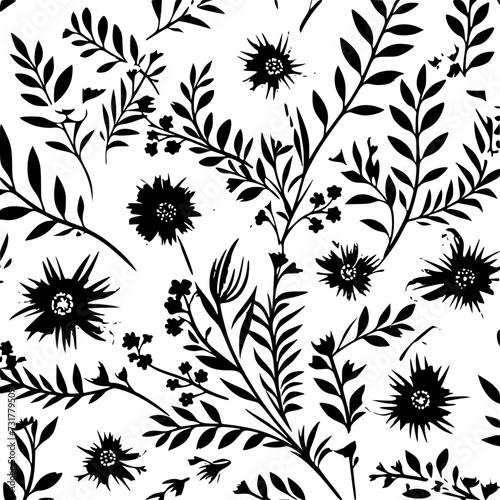floral seamless pattern, pattern, flower pattern, geometric pattern, diagonal pattern, floral, flower, seamless, design, ornament, vector, decoration, art, wallpaper, leaf, illustration, black, style,