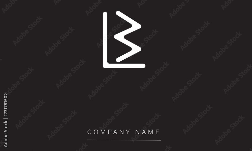 LB or BL Minimal Logo Design Vector Art Illustration LB or BL Minimal Logo Design Vector Art Illustration
