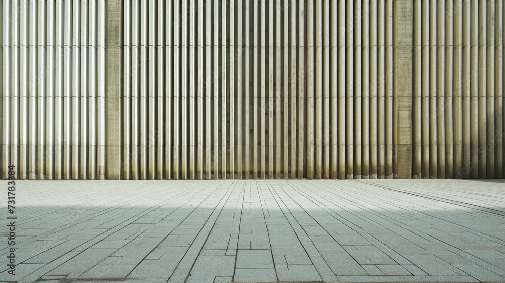 Minimalist Concrete Pillars Background with Sunlight Minimalist Concrete Pillars Background with Sunlight