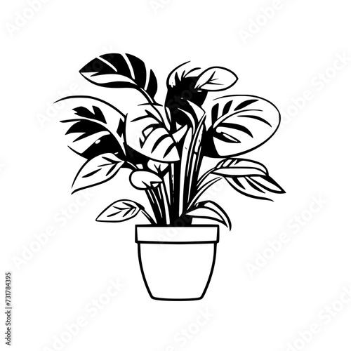 Leaf vector, herb silhouette, silhouette plant, silhouette flower, silhouette floral, silhouette plant, plantpot, leaf, tree, plant, nature, vector, bamboo, pattern, branch, silhouette, floral, flower