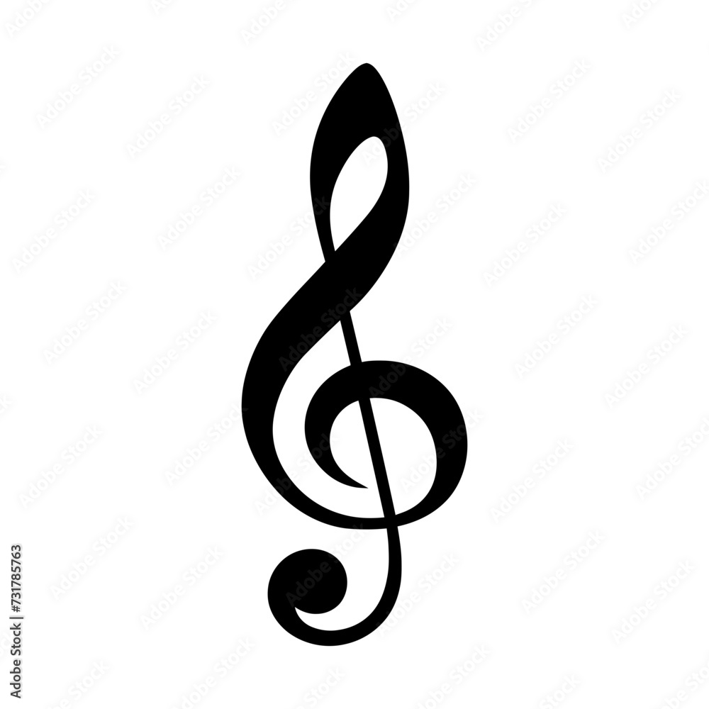 Silhouette sharp music note logo symbol black color only Silhouette sharp music note logo symbol black color only