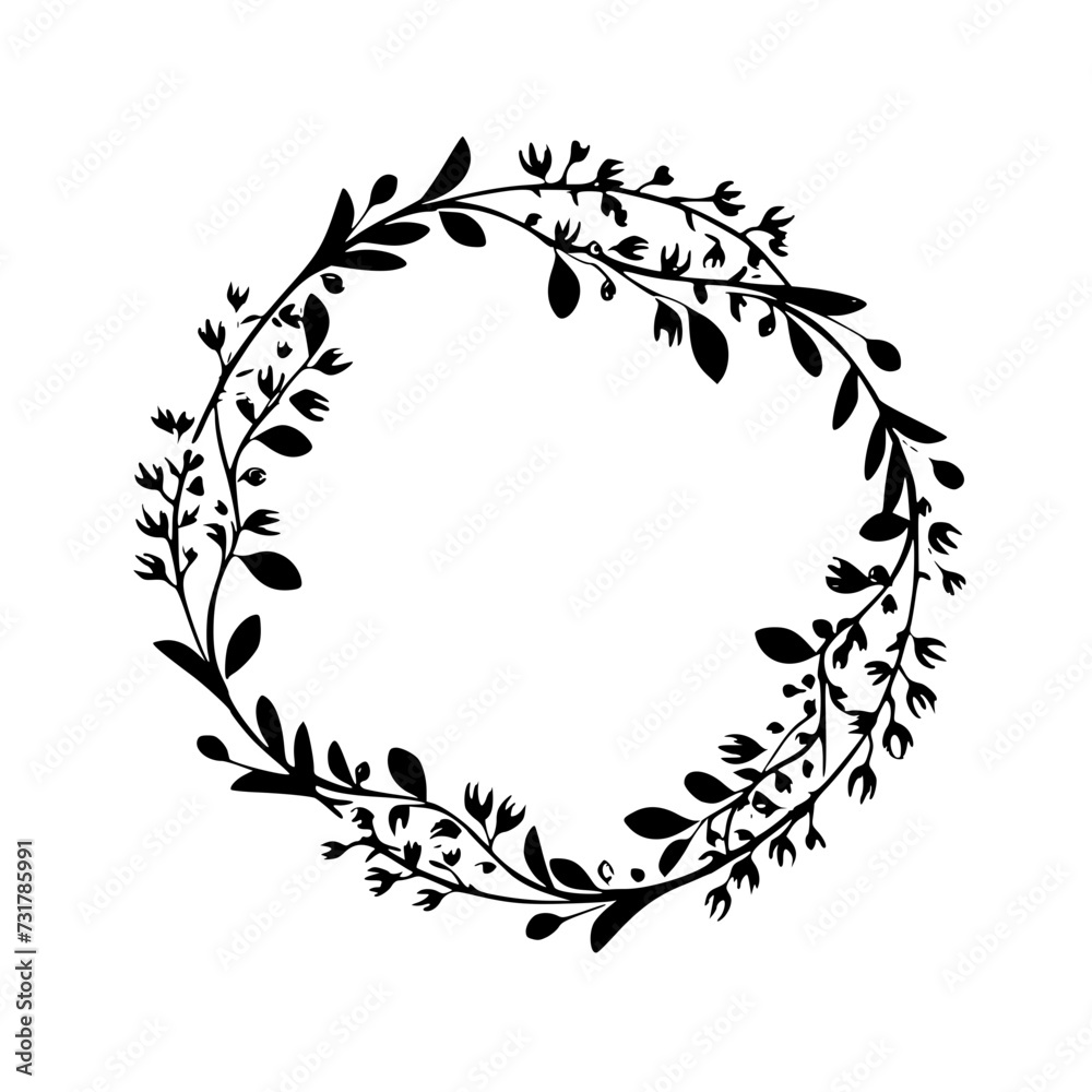 flower svg, flower wreath svg, Circle frame svg, botanical svg, rose svg, Wedding svg, Svg files for cricut, Floral frame svg, Wreath svg, Floral wreath svg, Line art svg, Line art png, line art print
