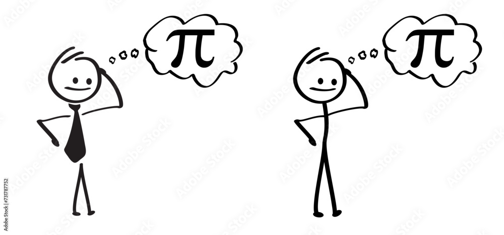 Happy PI day, 14 march, Pythagoras mathematical numbers series 3.14 3,14 symbol. Fun vector maths icon or sign banner Ratios letters formula structure. Archimedes constant irrational number - obrazy, fototapety, plakaty 