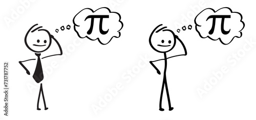 Happy PI day, 14 march, Pythagoras mathematical numbers series 3.14 3,14 symbol. Fun vector maths icon or sign banner Ratios letters formula structure. Archimedes constant irrational number