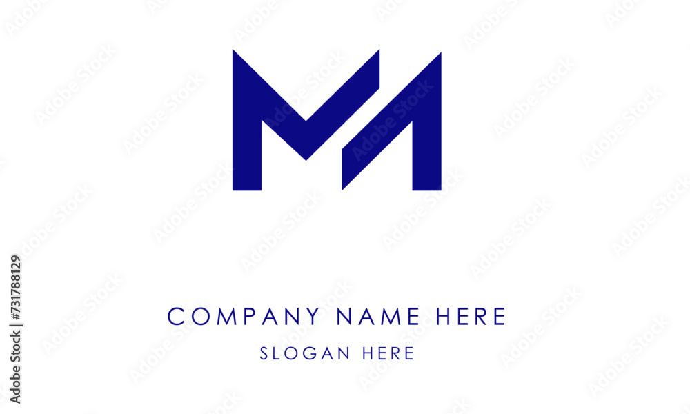 MN or NM Minimal Logo Design Vector Art Illustration MN or NM Minimal Logo Design Vector Art Illustration