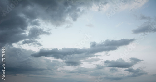 Fototapeta Naklejka Na Ścianę i Meble -  Rainy cloudy grey sky before rain