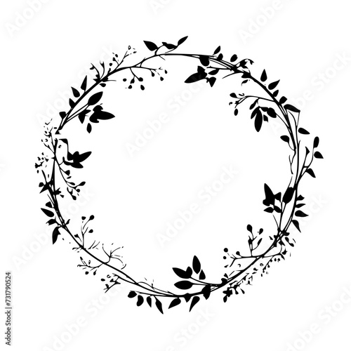 flower svg  flower wreath svg  Circle frame svg  botanical svg  rose svg  Wedding svg  Svg files for cricut  Floral frame svg  Wreath svg  Floral wreath svg  Line art svg  Line art png  line art print