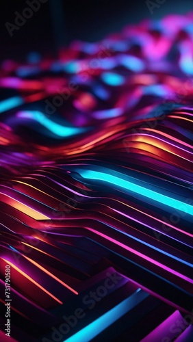 Abstract Wallpaper Vibrant Color