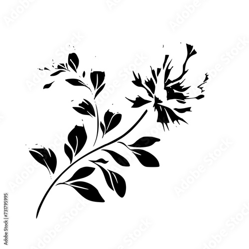 Silhouette rose, rose vector, flower svg, vector flower, herb, branch, line art, outline, eps, png, svg, flower, floral, vector, nature, leaf, rose, illustration, plant, design, vintage, pattern, flow