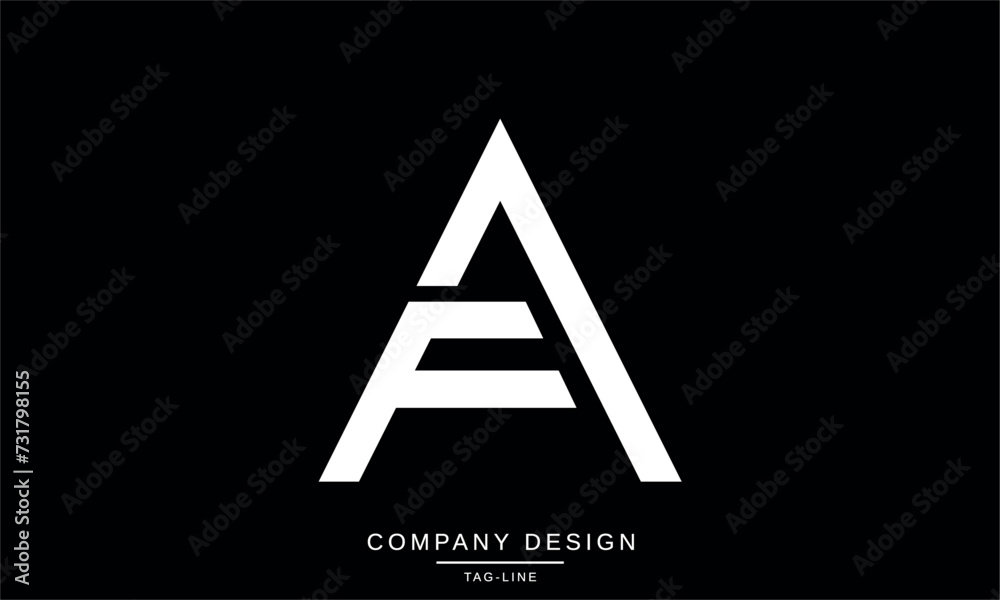 AF, FA Abstract Letters Logo Design Monogram AF, FA Abstract Letters Logo Design Monogram