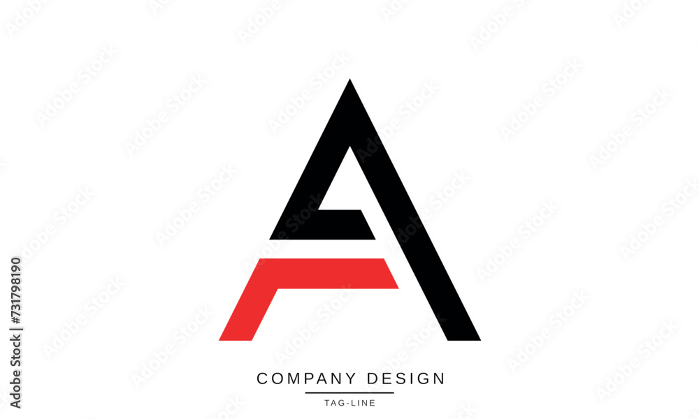AF, FA Abstract Letters Logo Design Monogram AF, FA Abstract Letters Logo Design Monogram