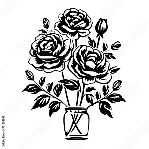 Wallpaper Mural  leaf vector, herb silhouette, silhouette plant, silhouette flower, silhouette floral, plantpot, leaf, tree, plant, nature, vector, bamboo, pattern, branch, silhouette, floral, flower, design, illustr Torontodigital.ca