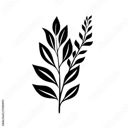 Wallpaper Mural  leaf vector, herb silhouette, silhouette plant, silhouette flower, silhouette floral, plantpot, leaf, tree, plant, nature, vector, bamboo, pattern, branch, silhouette, floral, flower, design, Torontodigital.ca