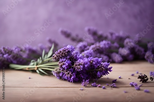  Blooming Beauty  Lavender Flowers Adorn the Table 