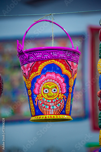 Kalia Jagannatha Jagannath Raghurajpur Puri Craft Handicraft Bucket Art